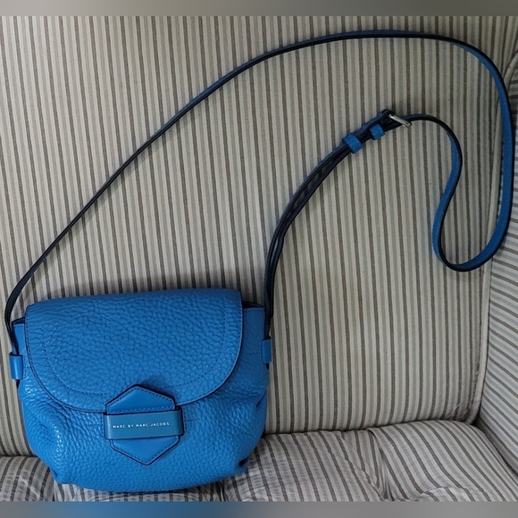 Marc by Marc Jacobs Vibrant Aquamarine Half Pipe Annabel Crossbody Shoulder Bag - Picture 7 of 16